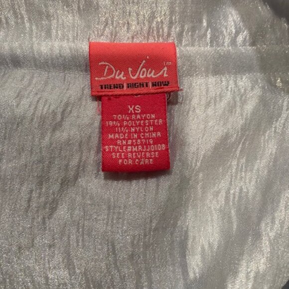 DuJour fun silvery tone jacket - Picture 2 of 3